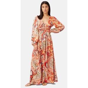 Traffic People In A Bar Of A Tokyo Hotel Dress Red XL MSRP $204 Boho Whimsycore